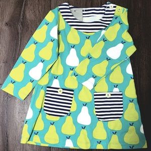 Brand New Toddler Girl Pear Print Tunic Top